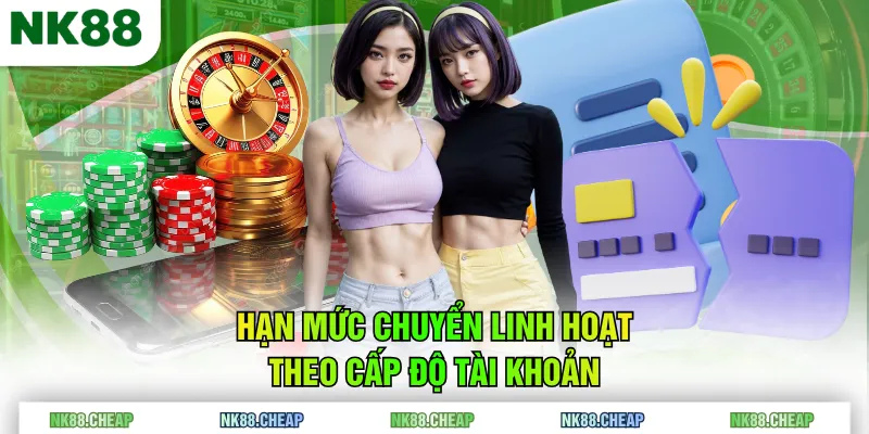 Hạn mức chuyển linh hoạt theo cấp độ tài khoản