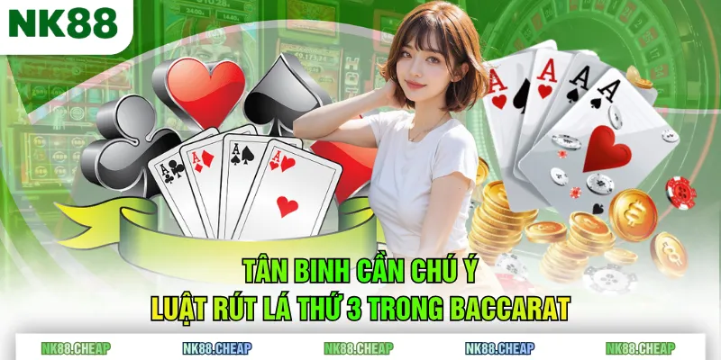 Tân binh cần chú ý luật rút lá thứ 3 trong Baccarat